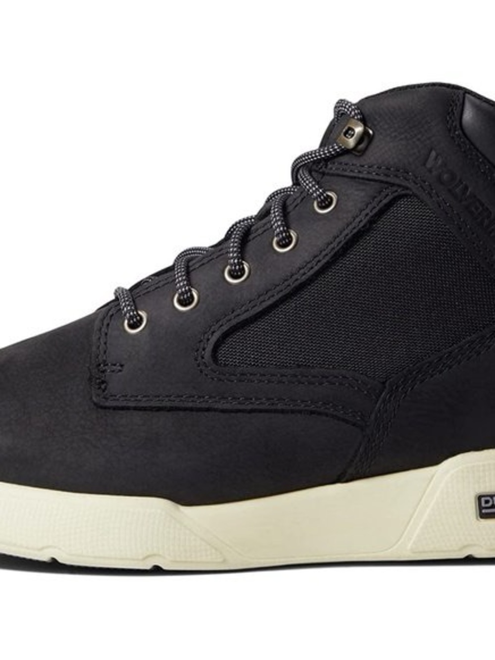 Men’s size 9.5 Wolverine boot Black, Lace Up Work Boots with Cream Sole. NWT - Picture 11 of 11